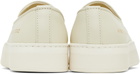 Common Projects Off-White Leather Slip-on Sneakers