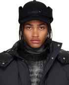 sacai Black Belt Wool Melton Cap