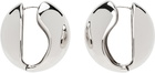 Coperni Silver Logo Earrings