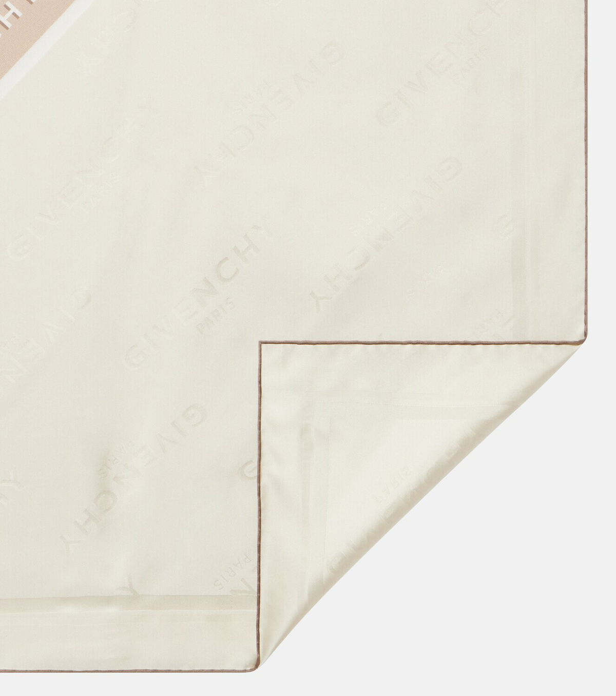 Givenchy Logo silk twill scarf