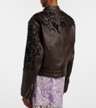 Jacques Wei Beaded leather jacket