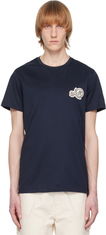 Photo: Moncler Navy Crewneck T-Shirt