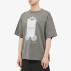 Acne Studios Men's Edlund Handkerchief T-Shirt in Dark Grey