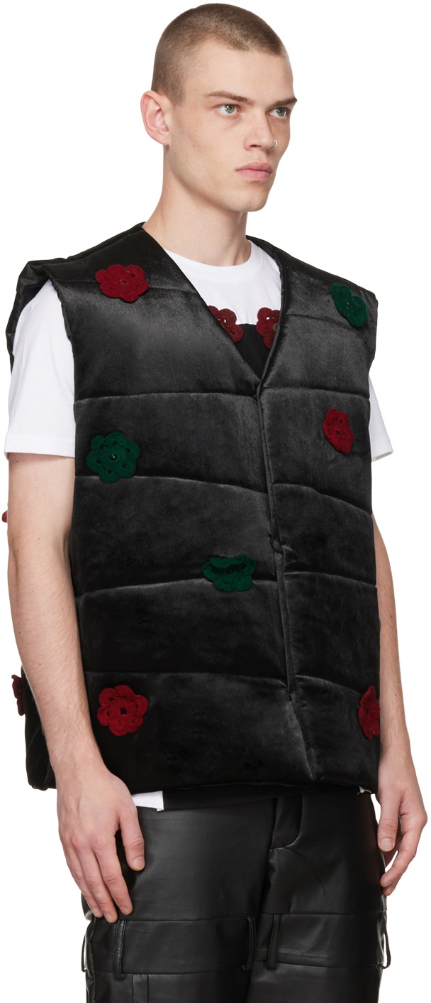 Bloke Black Floral Vest
