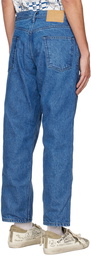 Enfants Riches Déprimés Blue Flannel Lined Jeans