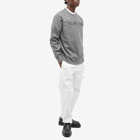 Moncler Men's Embroidered Logo Sweater in Grey