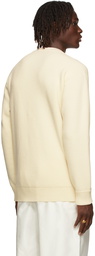 Jil Sander Off-White Wool Ribbed Sweater