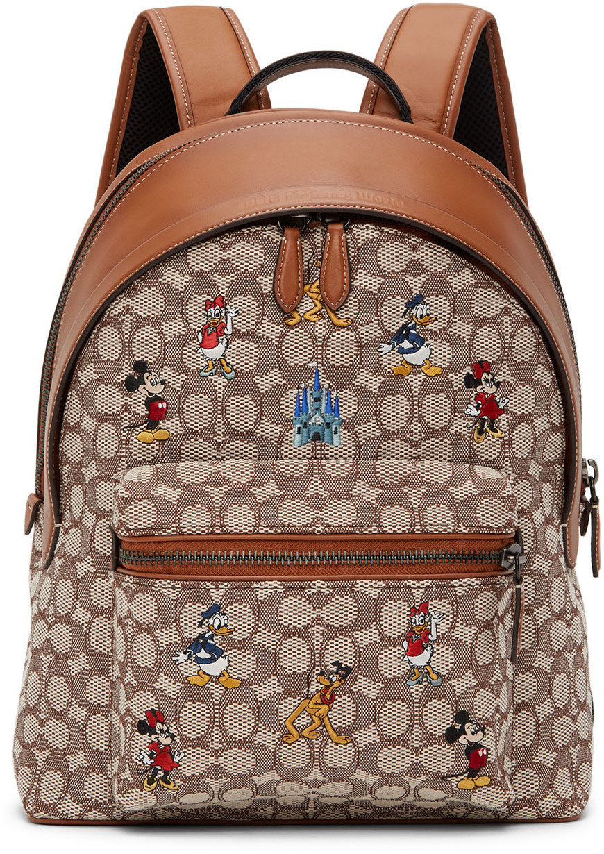 Coach 1941 Brown & Off-White Disney Edition Charter Backpack Coach