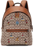 Coach 1941 Brown & Off-White Disney Edition Charter Backpack