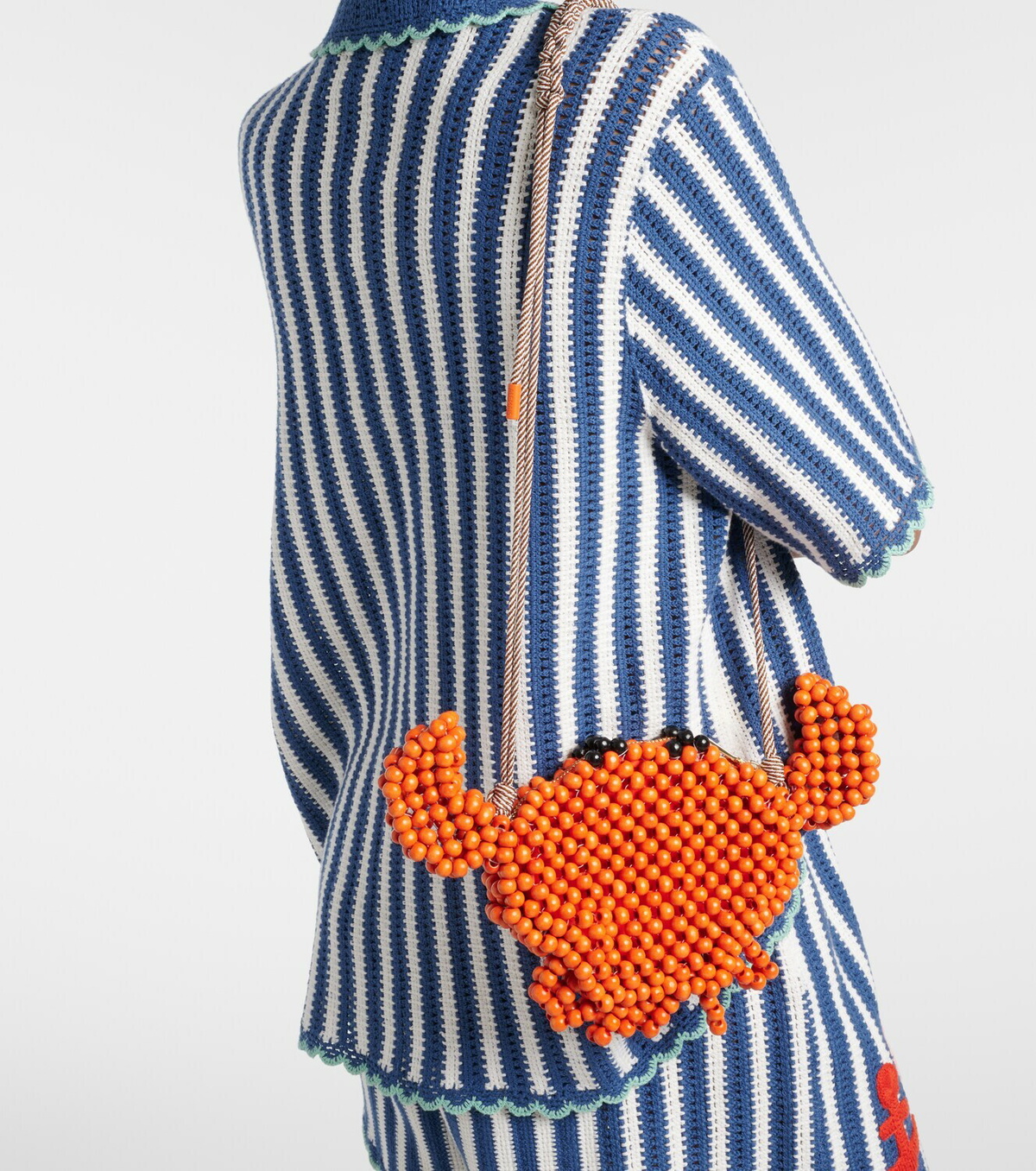 Alémais Crab Mini beaded crossbody bag