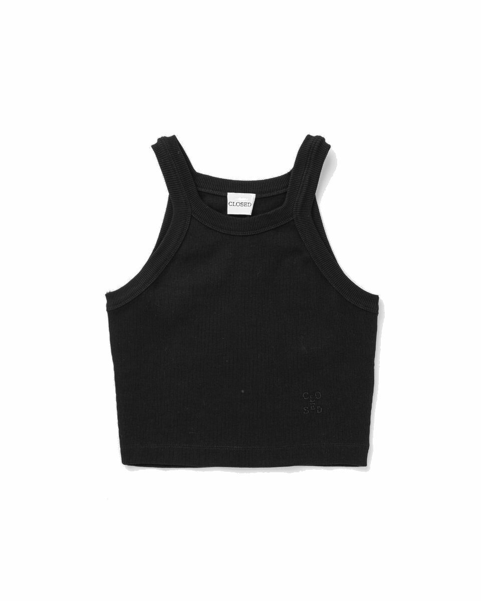 Photo: Closed Cropped Racer Top Black - Womens - Tops & Tanks