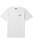 Jacquemus - Grosgrain-Trimmed Logo-Embroidered Cotton-Jersey T-shirt - White