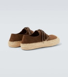 Loewe Rio suede lace-up shoes