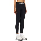 Palm Angels Black Classic Logo Sport Leggings