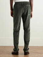 SEASE - Mindset Slim-Fit Cotton-Blend Corduroy Drawstring Trousers - Green