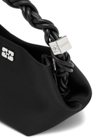 Ganni Bou Mini Embellished Satin top Handle bag - Black - One Size