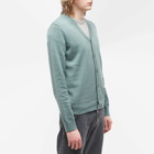 A.P.C. Men's Joseph Logo Cardigan in Heathered Green