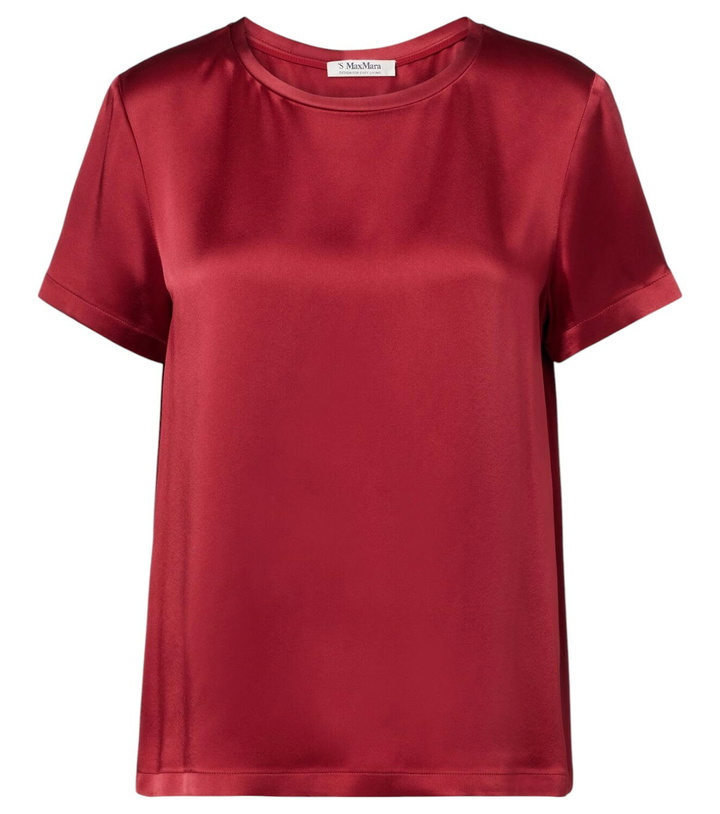 Photo: 'S Max Mara Rebecca satin T-shirt
