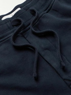 Stone Island - Slim-Fit Tapered Logo-Appliquéd Cotton-Jersey Sweatpants - Blue