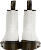 Dr. Martens White 'Made In England' 1460 Bex Boots