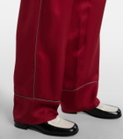 Givenchy Silk satin wide-leg pants