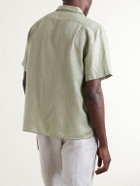Onia - Convertible-Collar Linen and Lyocell-Blend Shirt - Green