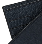 Valextra - Pebble-Grain Leather Billfold Wallet - Blue