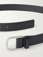 SAINT LAURENT - Leather Belt - Black