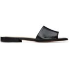 Maison Margiela Black Tabi Flat Mule Sandals