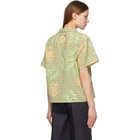 Andersson Bell Green Hand Drawing Short Sleeve Shirt