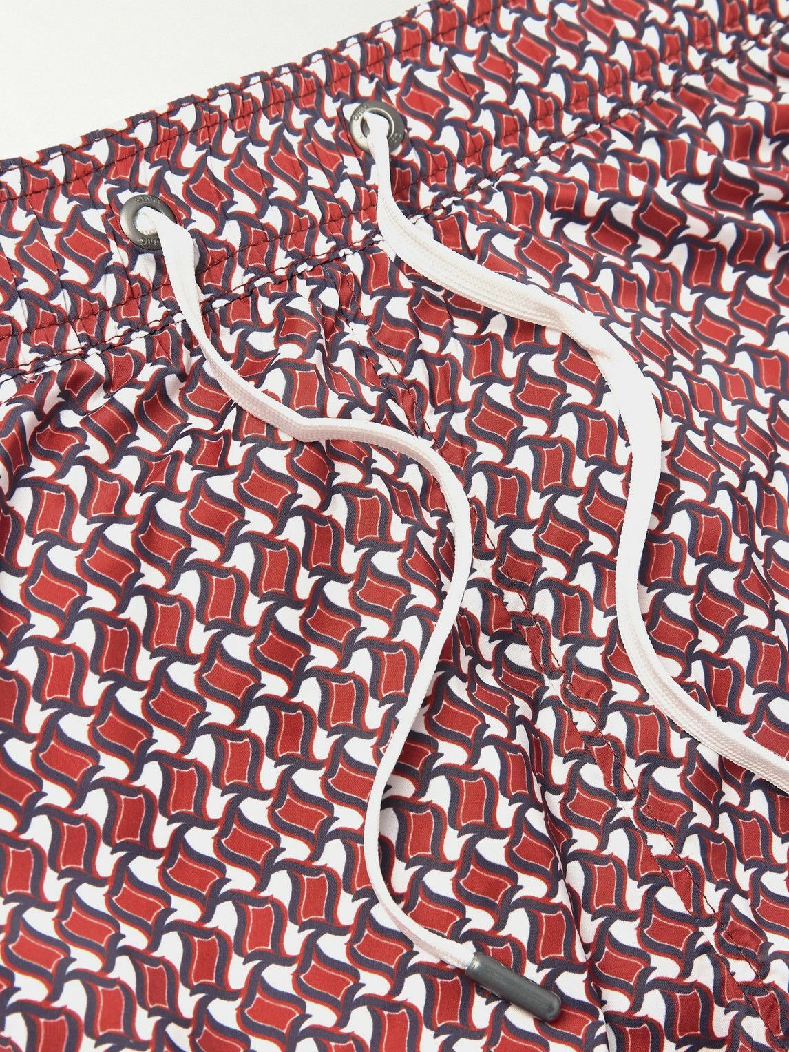 Onia - Slim-Fit Mid-Length Printed Swim Shorts - Red