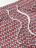 Onia - Slim-Fit Mid-Length Printed Swim Shorts - Red