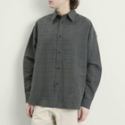 Sage Nation Men's Chisholm Check Shirt in Grey/Yellow Check