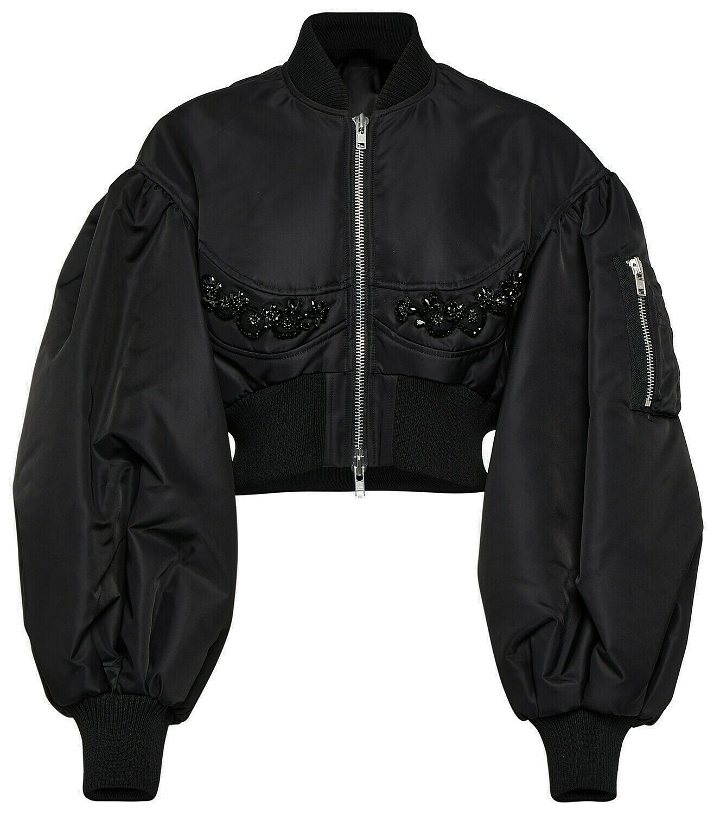 Photo: Simone Rocha Embellished oversized bomber jacket