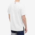 Thom Browne Men's Side Split Classic T-Shirt in White