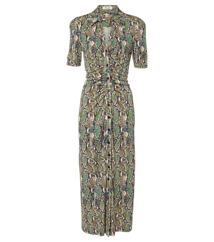 Photo: Diane von Furstenberg Zoey printed jersey midi dress