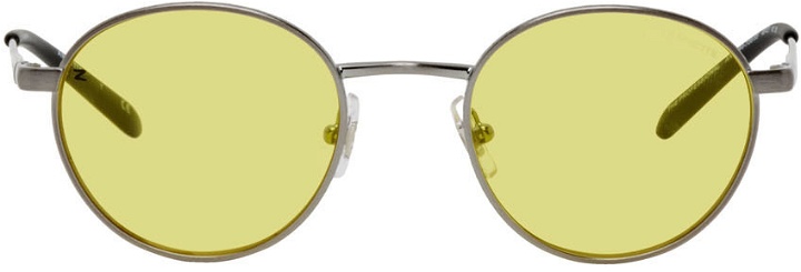 Photo: ZAYN x ARNETTE SSENSE Exclusive Silver Zayn Edition 'The Professional' Sunglasses