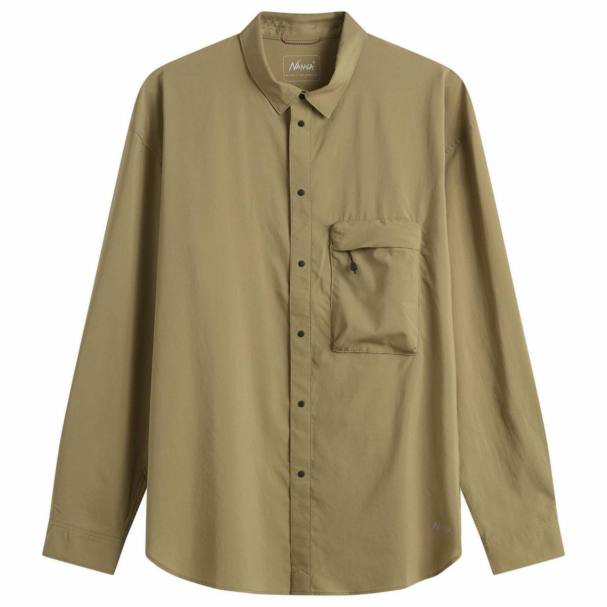 NANGA Men's PLC Excursion Shirt in Khaki