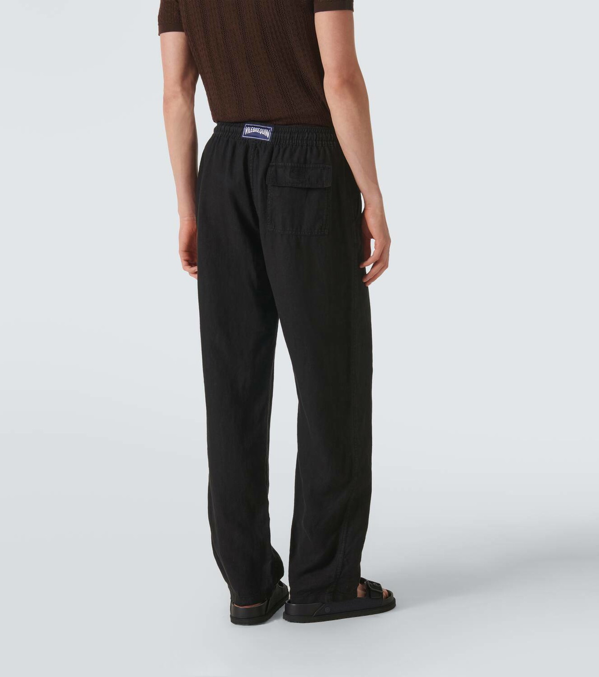 Vilebrequin Pacha linen wide-leg pants