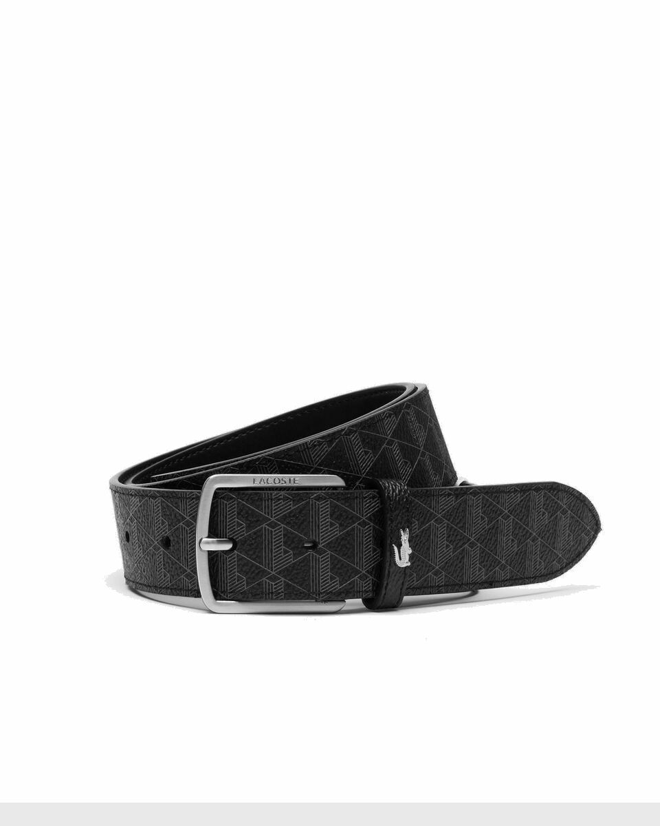 Photo: Lacoste Leather Goods Belt Black - Mens - Wallets