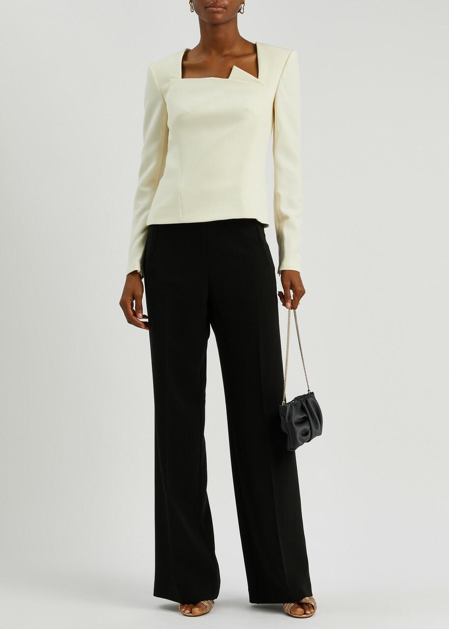 Roland Mouret Flared Trousers Black
