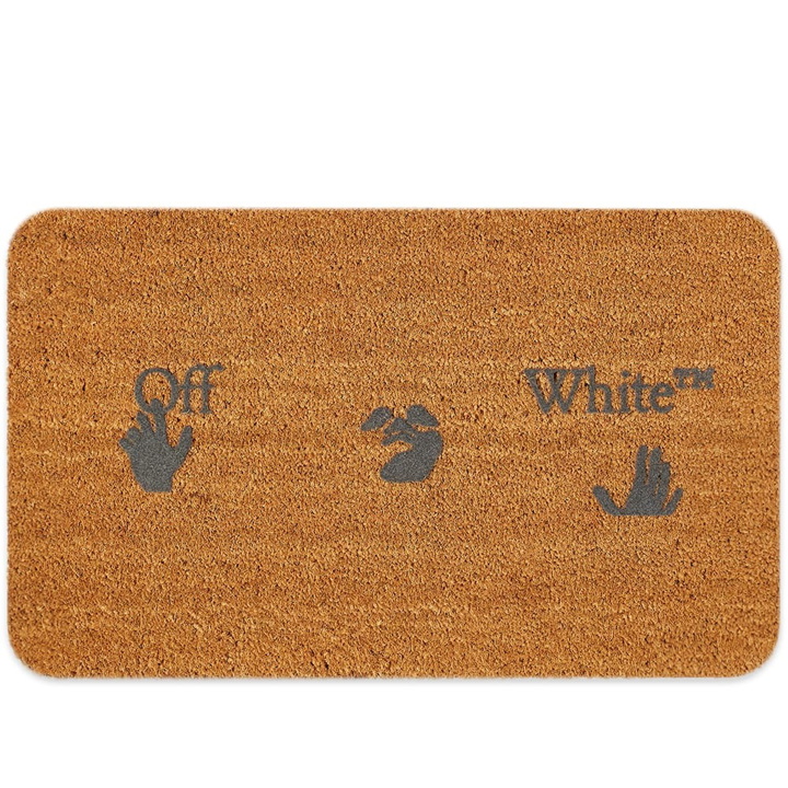 Photo: Off-White Swimming Man Logo Doormat