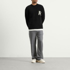 Represent Men's Logo Knit Jumper in Jet Black