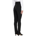 BALMAIN Black Stretch Belt Leggings
