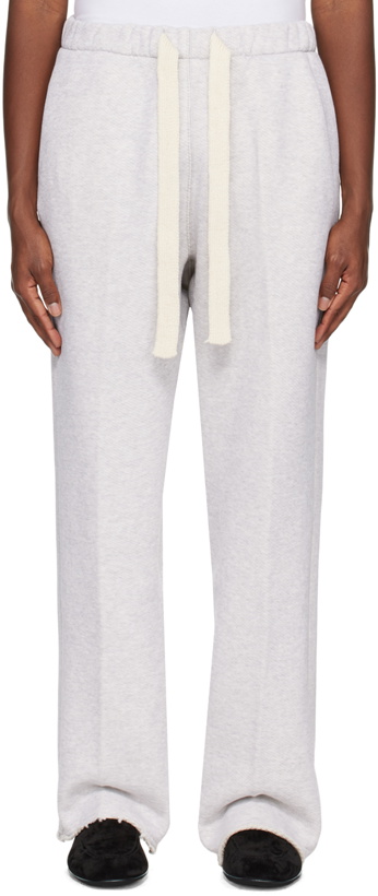 Photo: Recto Gray Embroidered Lounge Pants
