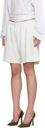 Acne Studios White Cotton Shorts