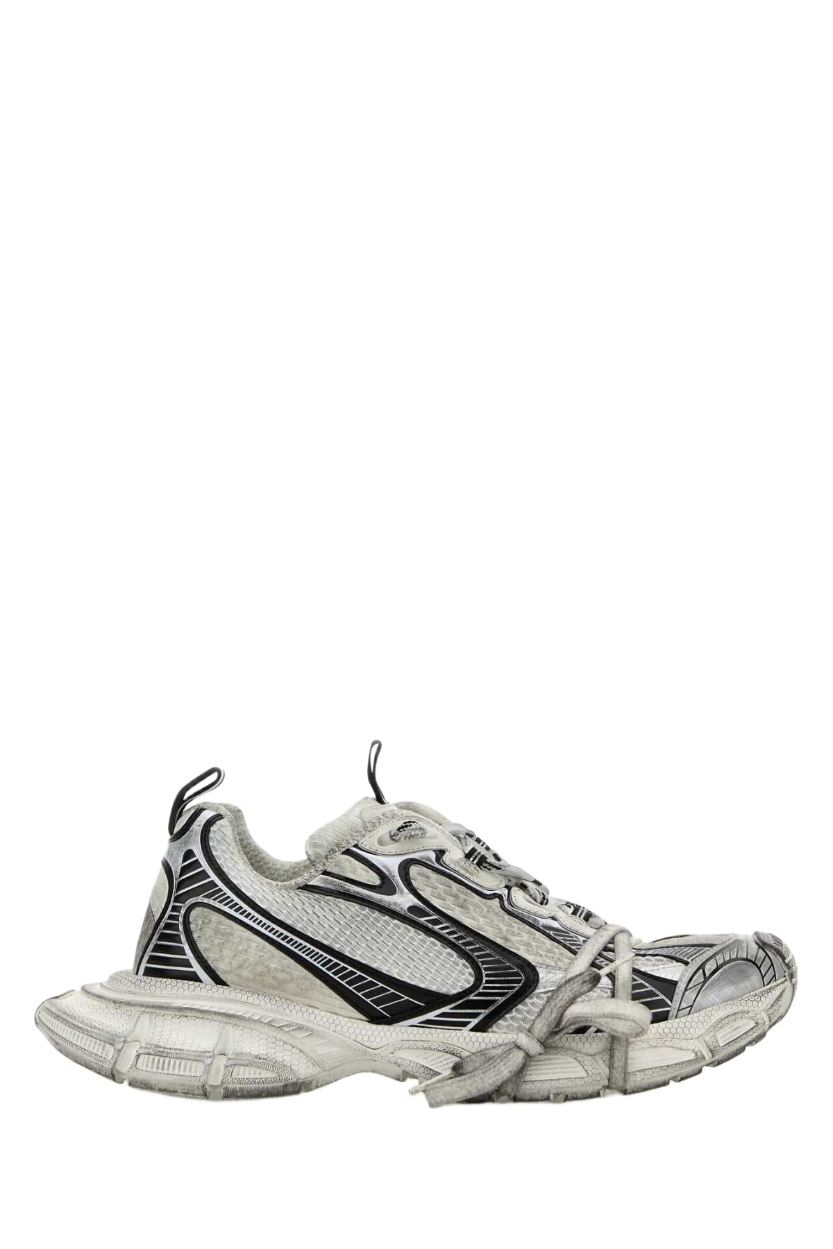 Balenciaga Men's 3XL Suede Oversized Sneakers in Grey Mix