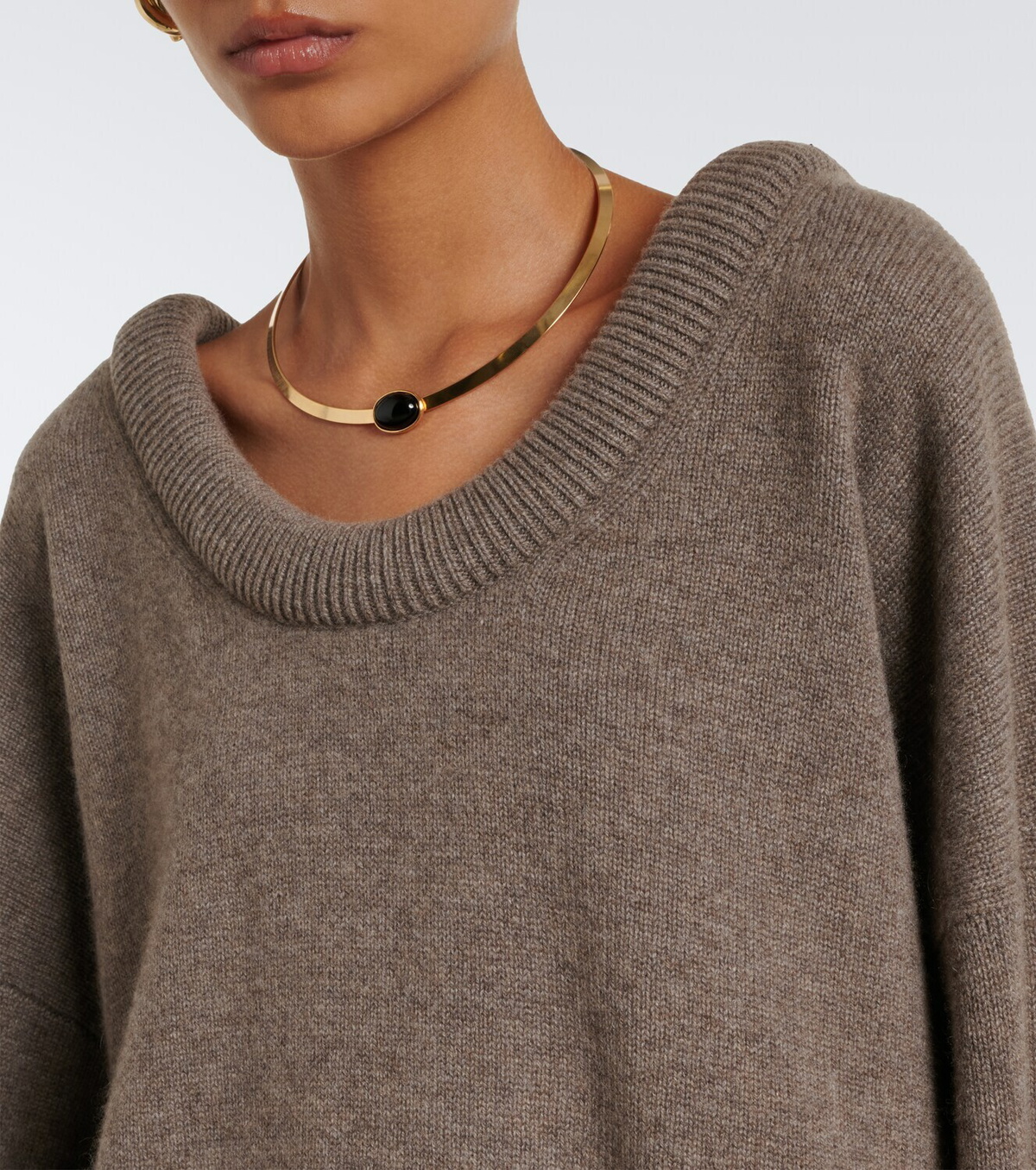 Lisa Yang Doria off-shoulder cashmere sweater