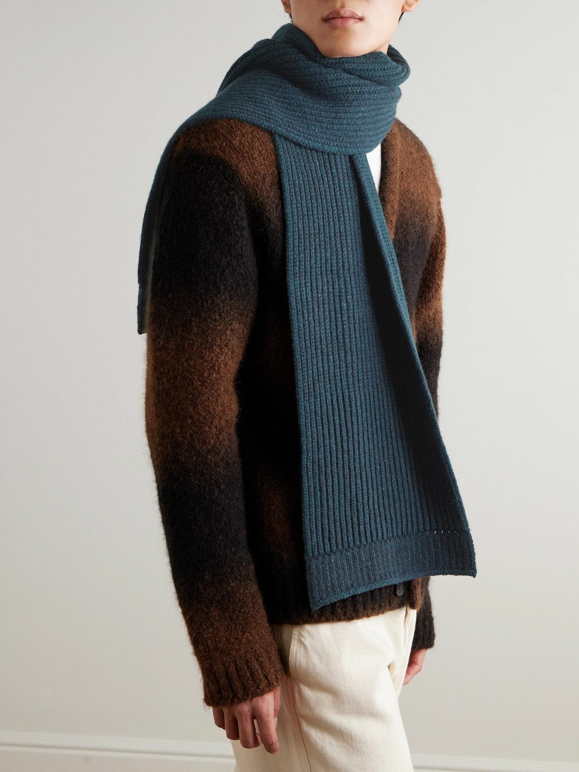 Johnstons of Elgin - Ribbed Donegal Cashmere Scarf