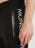 Logo Embroidered Track Pants in Black